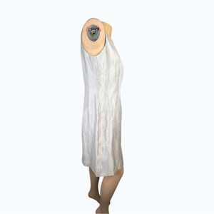 Jessica Howard Shimmering Silver Sleeveless Sheath Dress – Size 10P